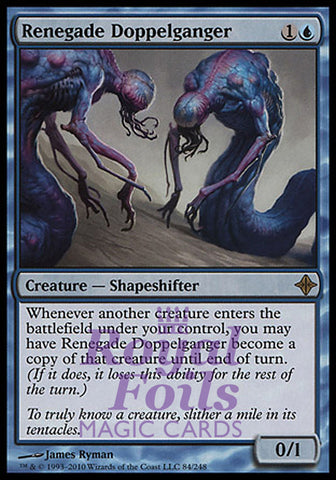 Renegade Doppelganger 1x FOIL ROE MTG Rise of Eldrazi Rare MINT blue