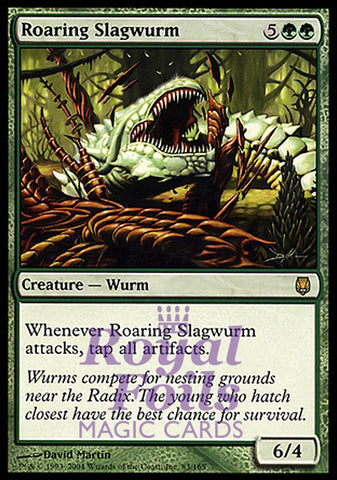 Roaring Slagwurm 1x FOIL DST MTG Darksteel Rare MINT green