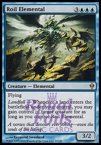 Roil Elemental 1x FOIL ZEN MTG Zendikar Rare MINT blue