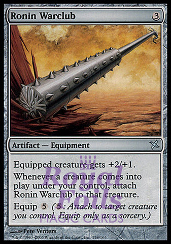 Ronin Warclub 1x FOIL BOK MTG Betrayers Kamigawa Uncommon MINT artifact