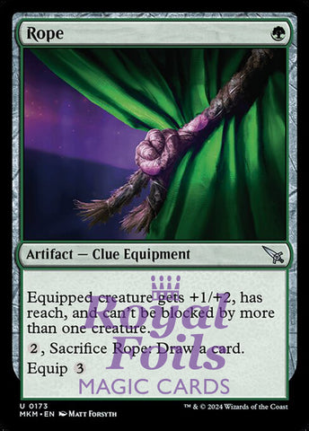 Rope 4x FOIL MTG Murders at Karlov Manor MKM Uncommon MINT green artifact
