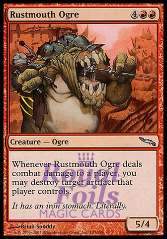 Rustmouth Ogre 2x FOIL MDN MTG Mirrodin Uncommon MINT red