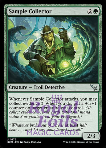Sample Collector 4x FOIL MTG Murders at Karlov Manor MKM Uncommon MINT green