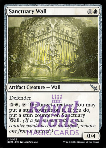 Sanctuary Wall 4x FOIL MTG Murders at Karlov Manor MKM Uncommon MINT white artifact