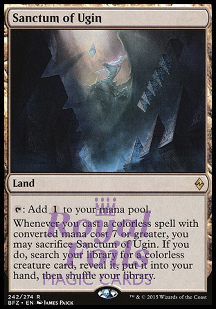 Sanctum of Ugin 1x FOIL  BFZ MTG Battle for Zendikar Rare MINT land