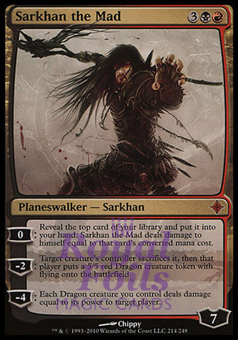 Sarkhan the Mad 1x FOIL ROE MTG Rise of Eldrazi Mythic MINT black red