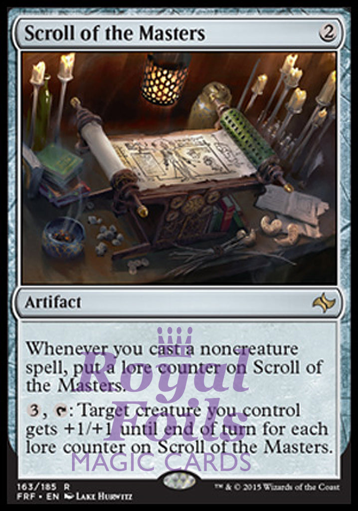 Scroll of the Masters 1x FOIL FRF MTG Fate Reforged Rare MINT artifact