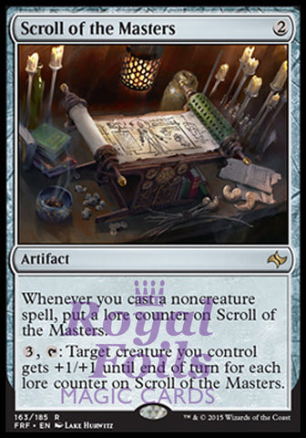 Scroll of the Masters 1x FOIL FRF MTG Fate Reforged Rare MINT artifact