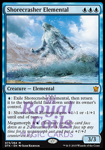 Shorecrasher Elemental 1x FOIL DTK MTG Dragons of Tarkir Mythic MINT blue