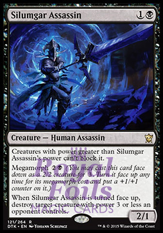 Silumgar Assassin 2x FOIL DTK MTG Dragons of Tarkir Rare MINT black