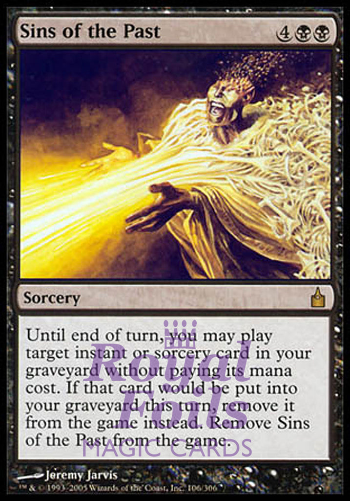 Sins of the Past 1x FOIL RAV MTG Ravnica Rare MINT black sorcery