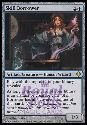 Skill Borrower 1x FOIL ALA MTG Shards of Alara Rare MINT blue artifact
