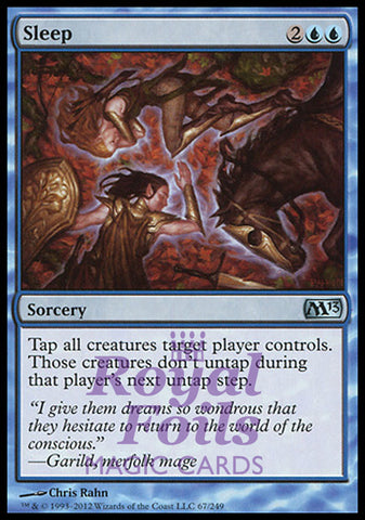 Sleep 2x FOIL MTG M13 Core Set Uncommon MINT blue
