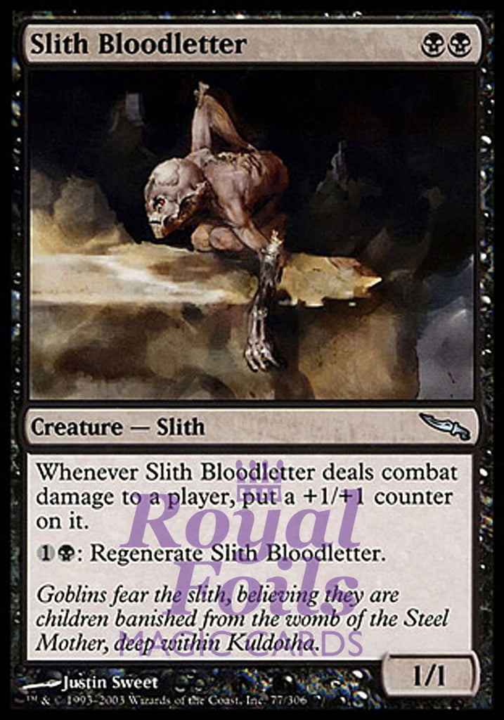 Slith Bloodletter 2x FOIL MDN MTG Mirrodin Uncommon MINT black