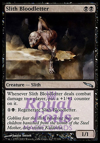 Slith Bloodletter 2x FOIL MDN MTG Mirrodin Uncommon MINT black