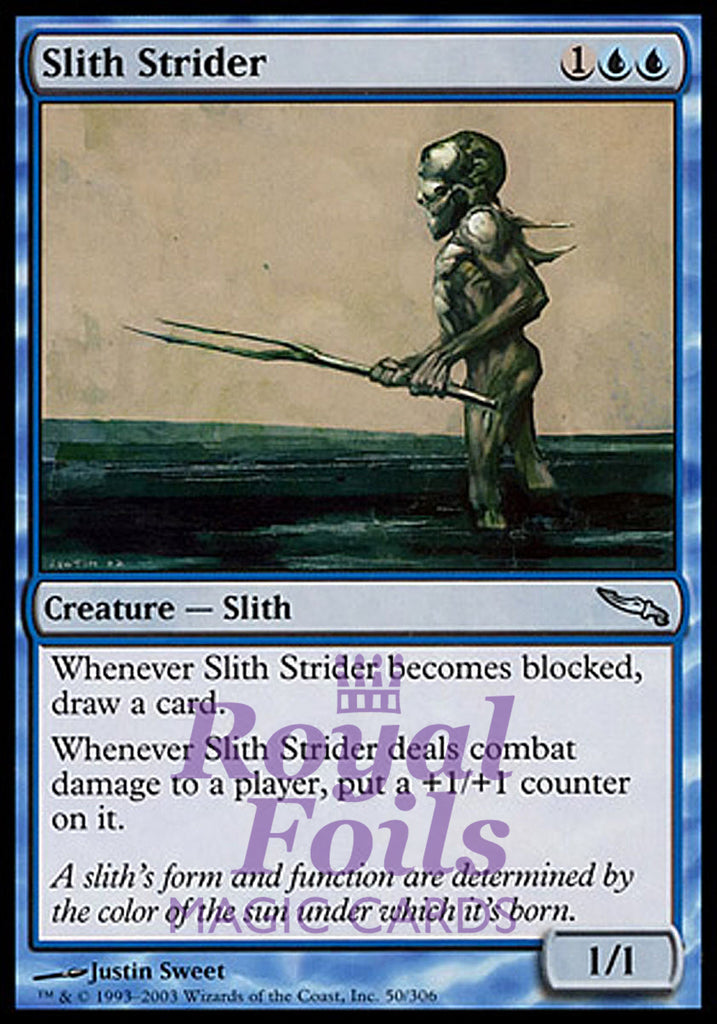 Slith Strider 2x FOIL MDN MTG Mirrodin Uncommon MINT blue