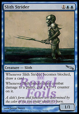 Slith Strider 2x FOIL MDN MTG Mirrodin Uncommon MINT blue