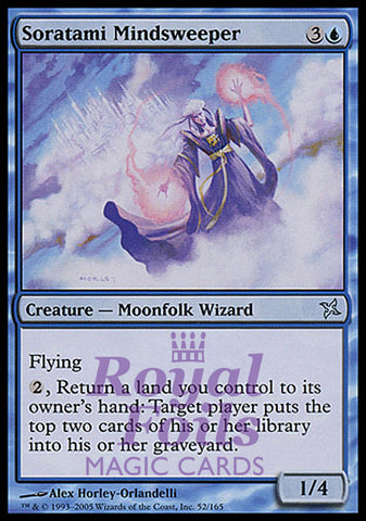Soratami Mindsweeper 1x FOIL BOK MTG Betrayers Kamigawa Uncommon MINT blue