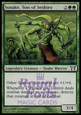 Sosuke, Son of Seshiro 1x FOIL CHK MTG Champions Kamigawa Uncommon MINT green