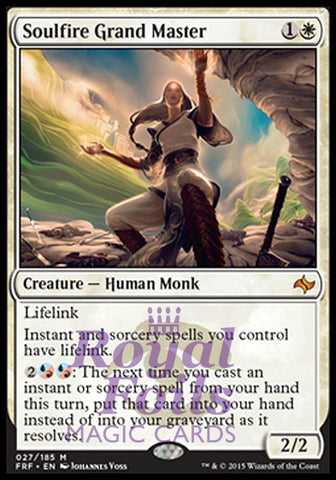 Soulfire Grand Master 1x FOIL FRF MTG Fate Reforged Mythic MINT white
