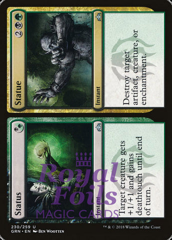 Status // Statue 2x FOIL GRN MTG Guilds of Ravnica Uncommon MINT black green