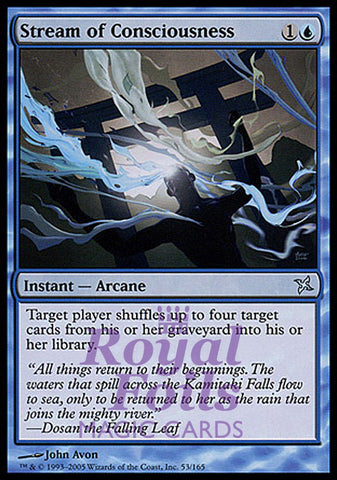 Stream of Consciousness 3x FOIL BOK MTG Betrayers Kamigawa Uncommon MINT blue