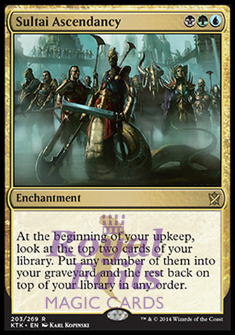 Sultai Ascendancy 2x FOIL MTG KTK Khans of Tarkir Rare MINT black green blue