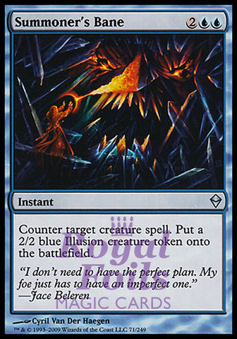 Summoner's Bane 2x FOIL ZEN MTG Zendikar Uncommon MINT blue