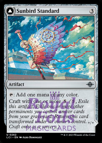 Sunbird Standard // Sunbird Effigy 4x FOIL Lost Caverns of Ixalan MTG LCI Uncommon MINT artifact