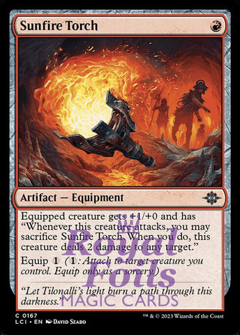 Sunfire Torch 4x FOIL Lost Caverns of Ixalan MTG LCI Common MINT red