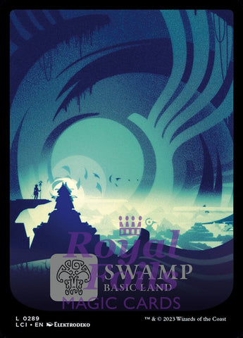 Swamp 289 4x FOIL Lost Caverns of Ixalan MTG LCI Common MINT black basic land