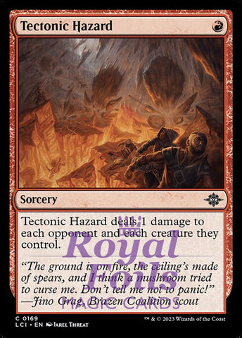 Tectonic Hazard 4x FOIL Lost Caverns of Ixalan MTG LCI Common MINT red