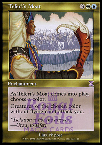 Teferi's Moat 1x FOIL TSS MTG Time Spiral Timeshifted MINT white blue