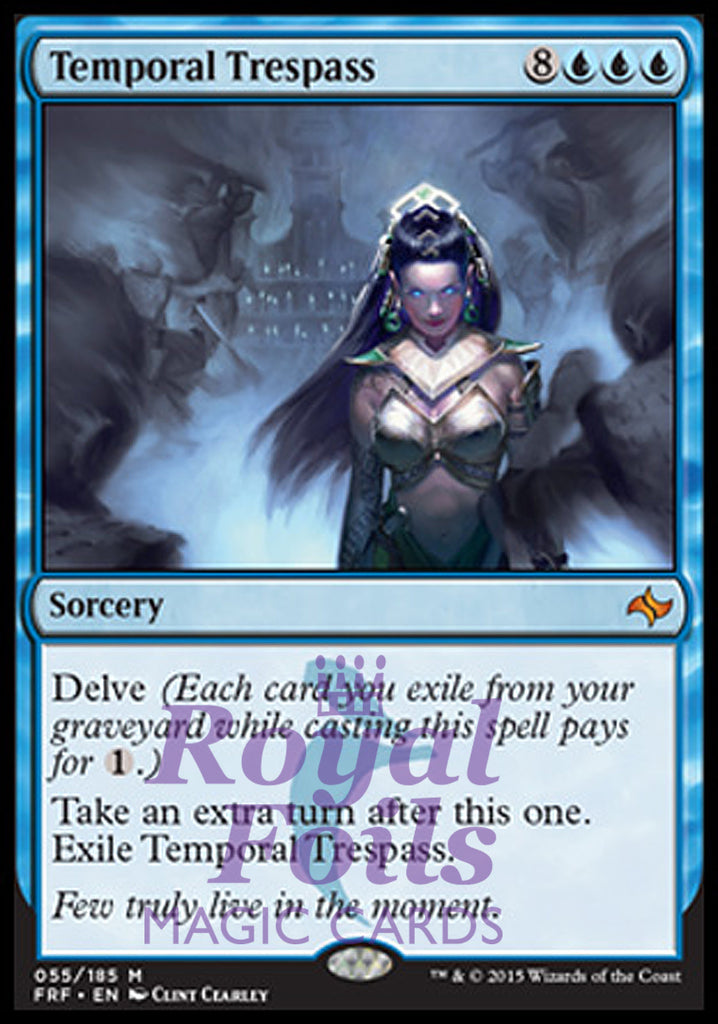 Temporal Trespass 1x FOIL FRF MTG Fate Reforged Mythic MINT blue