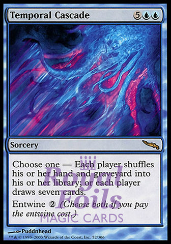 Temporal Cascade 1x FOIL MDN MTG Mirrodin Rare MINT blue