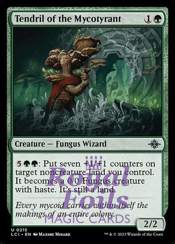Tendril of the Mycotyrant 4x FOIL Lost Caverns of Ixalan MTG LCI Uncommon MINT green