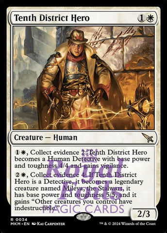 Tenth District Hero 2x FOIL MTG Murders at Karlov Manor MKM Rare MINT white