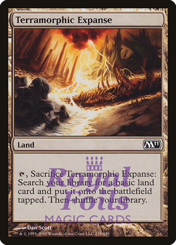 Terramorphic Expanse 1x FOIL MTG M11 Core Set Common MINT land