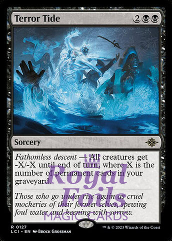 Terror Tide 2x FOIL Lost Caverns of Ixalan MTG LCI Rare MINT black