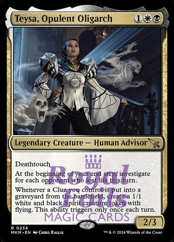 Teysa, Opulent Oligarch 2x FOIL MTG Murders at Karlov Manor MKM Rare MINT white black