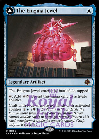 The Enigma Jewel // Locus of Enlightenment 1x FOIL MTG LCI Mythic MINT blue