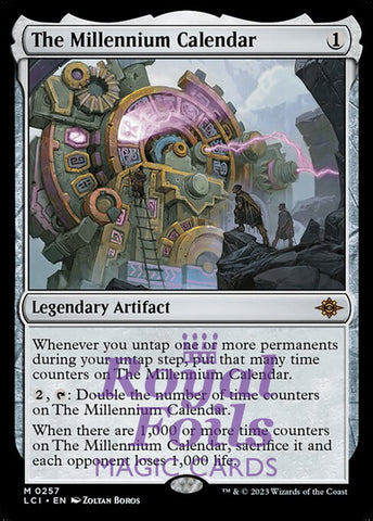 The Millennium Calendar 1x FOIL MTG LCI Mythic MINT artifact