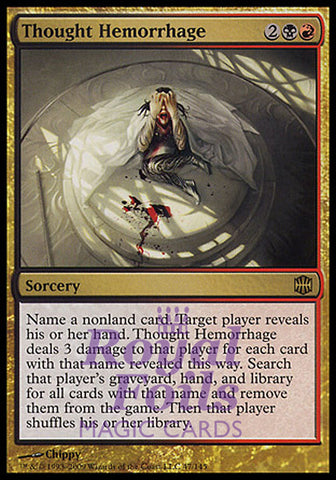Thought Hemorrhage 1x FOIL ARB MTG Alara Reborn Rare MINT black red