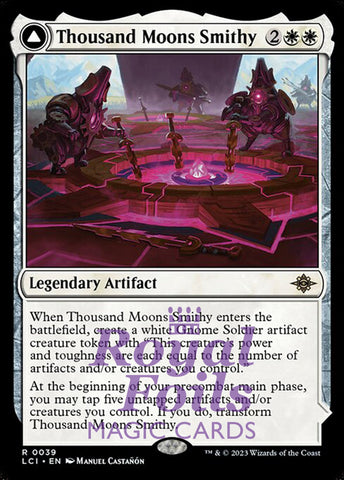 Thousand Moons Smithy // Barracks of the Thousand 1x FOIL Lost Caverns of Ixalan MTG LCI Rare MINT artifact