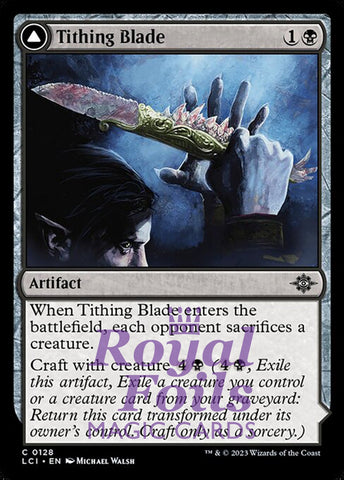 Tithing Blade // Consuming Sepulcher 4x FOIL Lost Caverns of Ixalan MTG LCI Common MINT black artifact