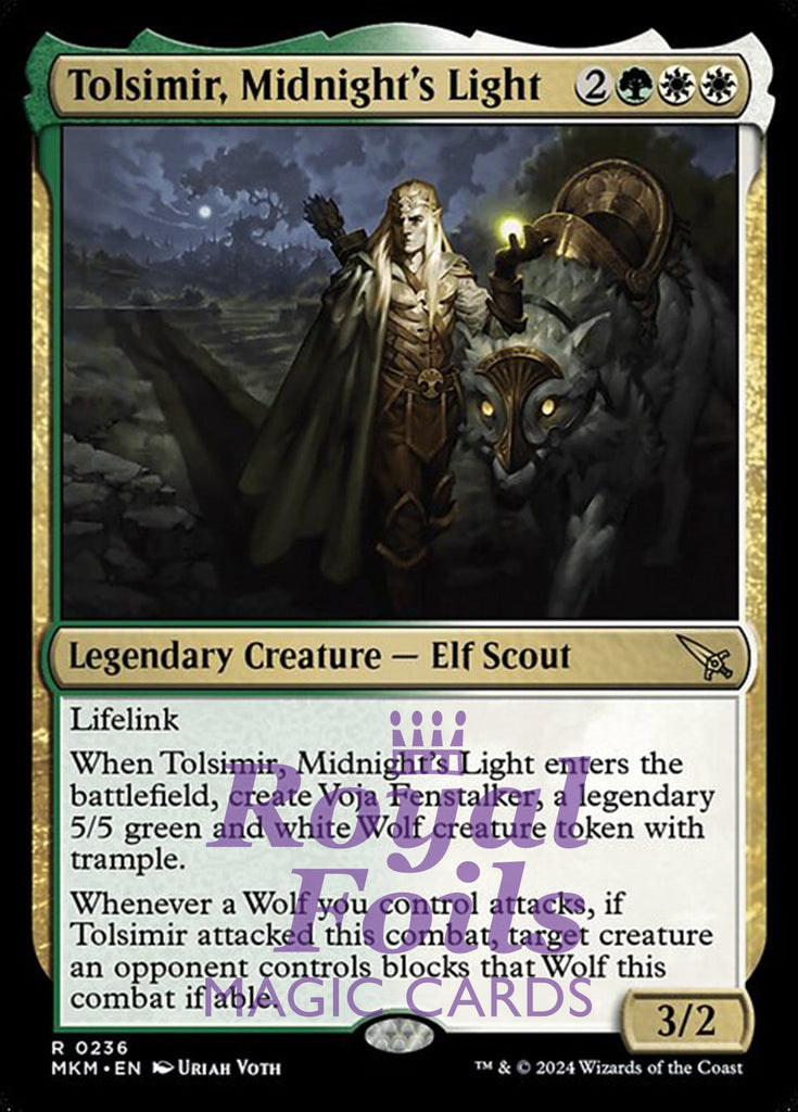 Tolsimir, Midnight's Light 2x FOIL MTG Murders at Karlov Manor MKM Rare MINT green white