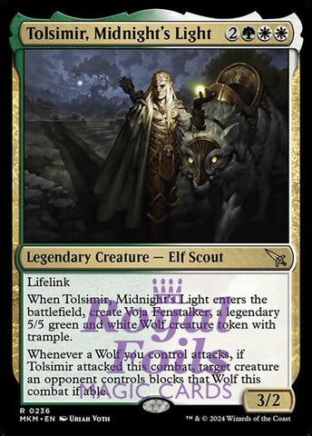 Tolsimir, Midnight's Light 2x FOIL MTG Murders at Karlov Manor MKM Rare MINT green white