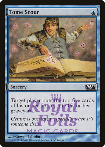 Tome Scour 1x FOIL MTG M11 Core Set Common MINT blue