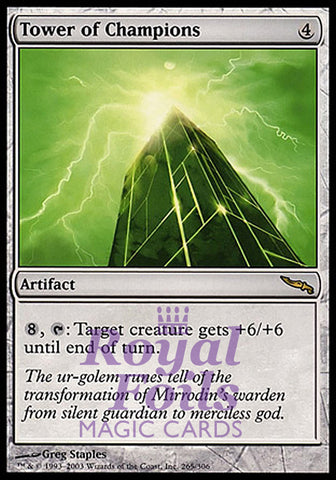 Tower of Champions 1x FOIL MDN MTG Mirrodin Rare MINT artifact