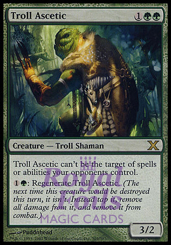 Troll Ascetic 1x FOIL MDN MTG Mirrodin Rare MINT green